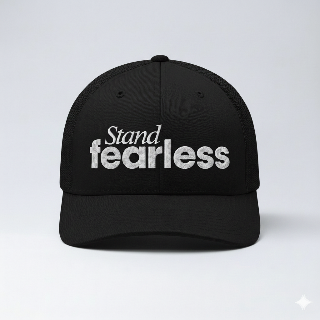 STAND FEARLESS | TRUCKER | BLACK