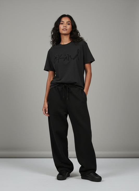 ÖKÄND LOGO T-SHIRT | FADED BLACK ON BLACK