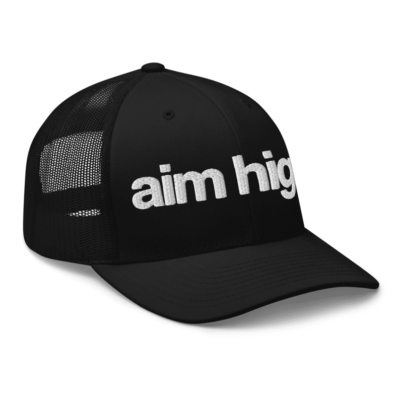 AIM HIGH | TRUCKER BLACK